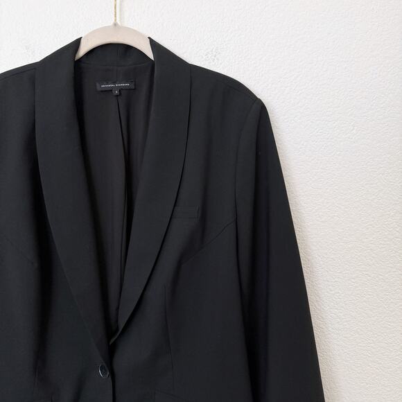 [Universal Standard] Black Rio Wool Blend Blazer Jacket Work Office 14 16 Small - Picture 6 of 12